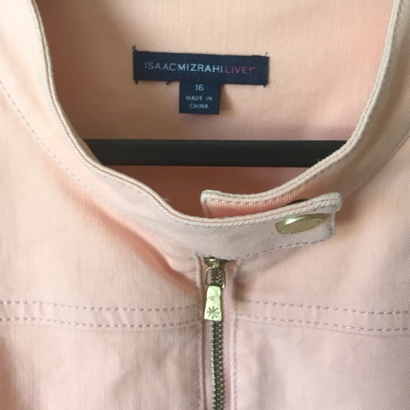 NEW Isaac Mizrahi Live! 24/7 Colored Denim Zip Front Jacket - Picture 5 of 10